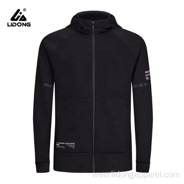 Fashion Mens Reflective Stripe Plain Gym Hoodie Men